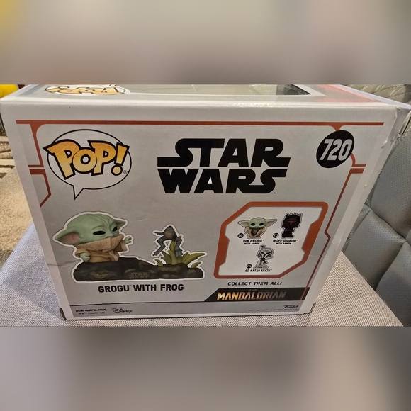 FUNKO POP Star Wars Grogu With Frog #720 - Picture 5 of 5